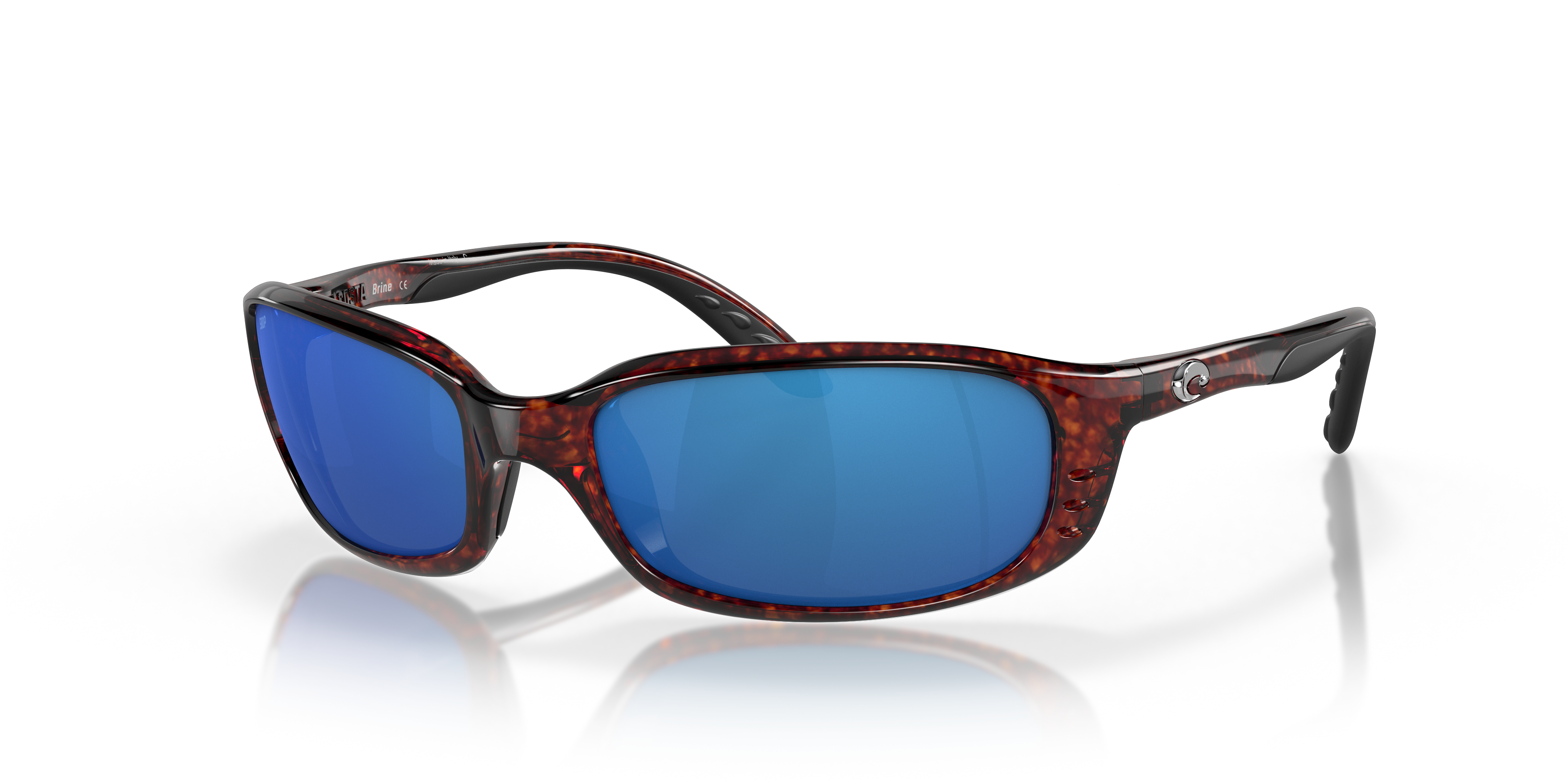 Costa Brine Acetate Frame Blue Mirror Lens Unisex Sunglasses BR22OBMGLP